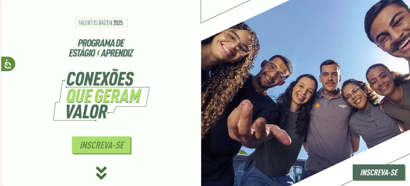 Raízen abre inscrições para 600 vagas de estágio e aprendiz